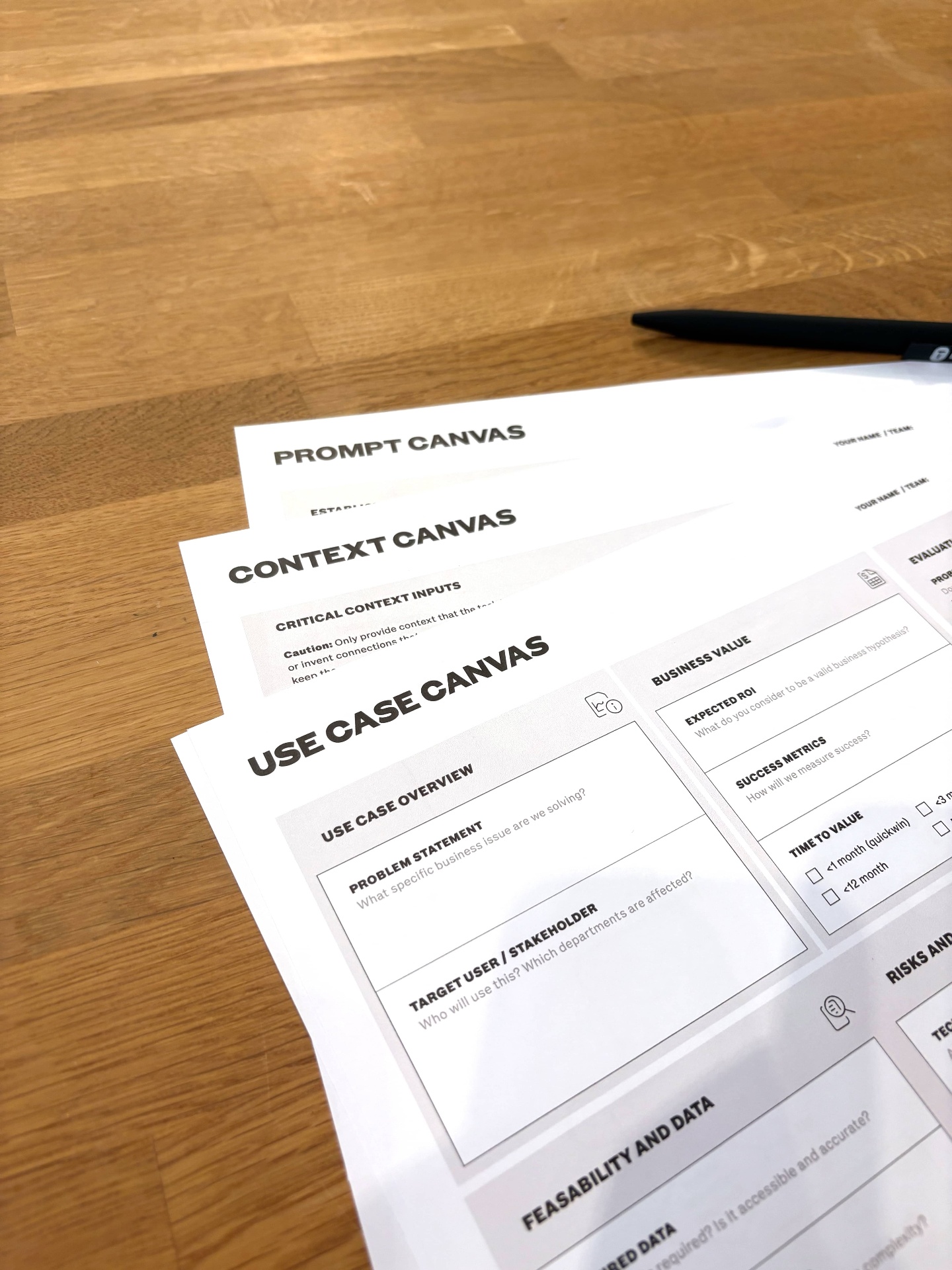 Prompt, Context und Use Case Canvas