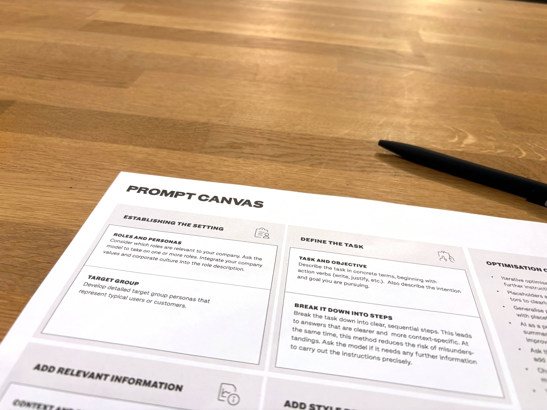 Prompt Canvas Handout